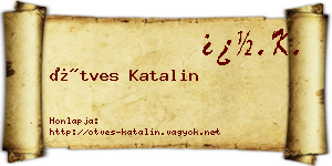 Ötves Katalin névjegykártya